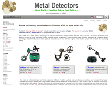 Tablet Screenshot of metal-detectors.org